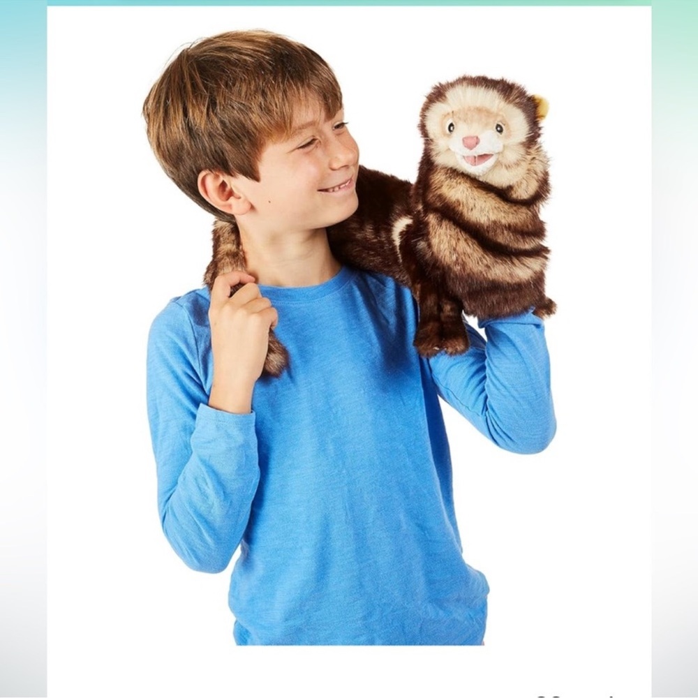 Folkmanis Ferret Hand Puppet 25" Stuffed Animal